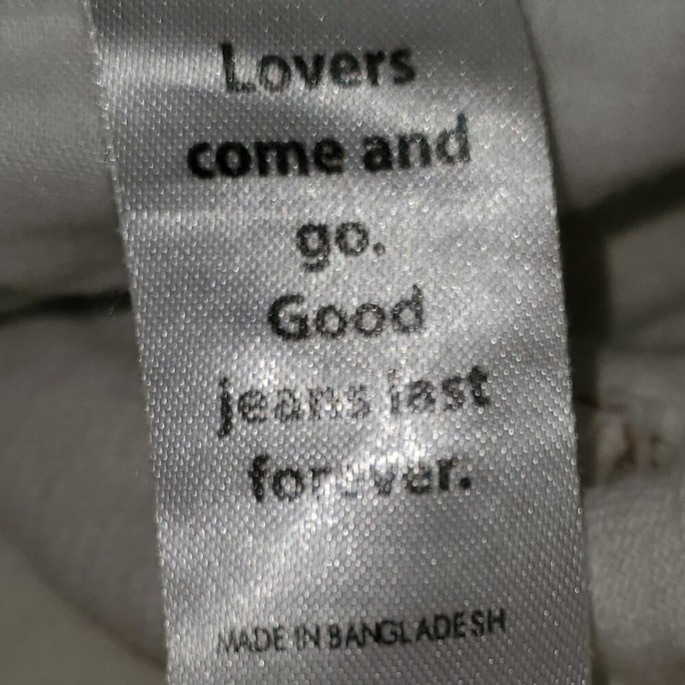 Pacsun Cream Wash Dad Jean Straight Frayed Distressed Ripped Jeans 24 - Picture 8 of 10